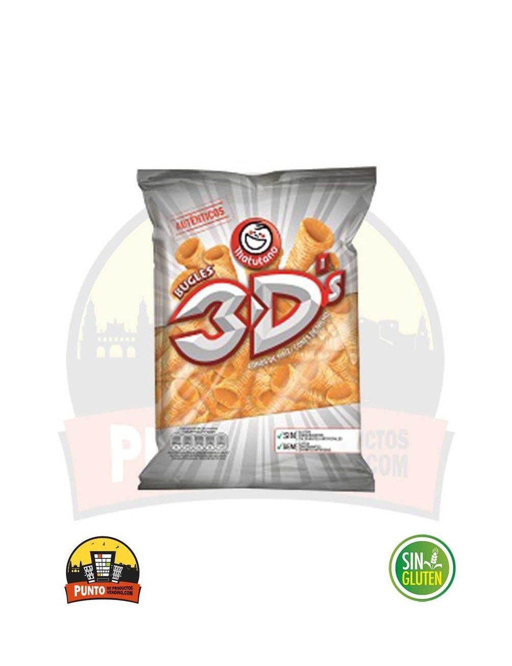 Bugles 3D's Conos de maíz 36G 30 UDS.