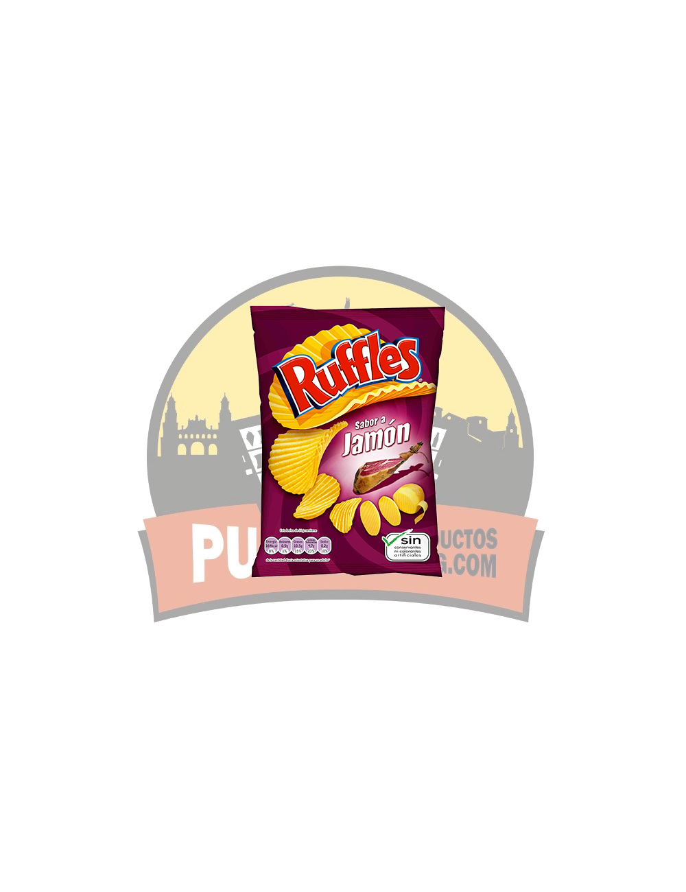 Ruffles Sabor Jamón 31G 25UDS.