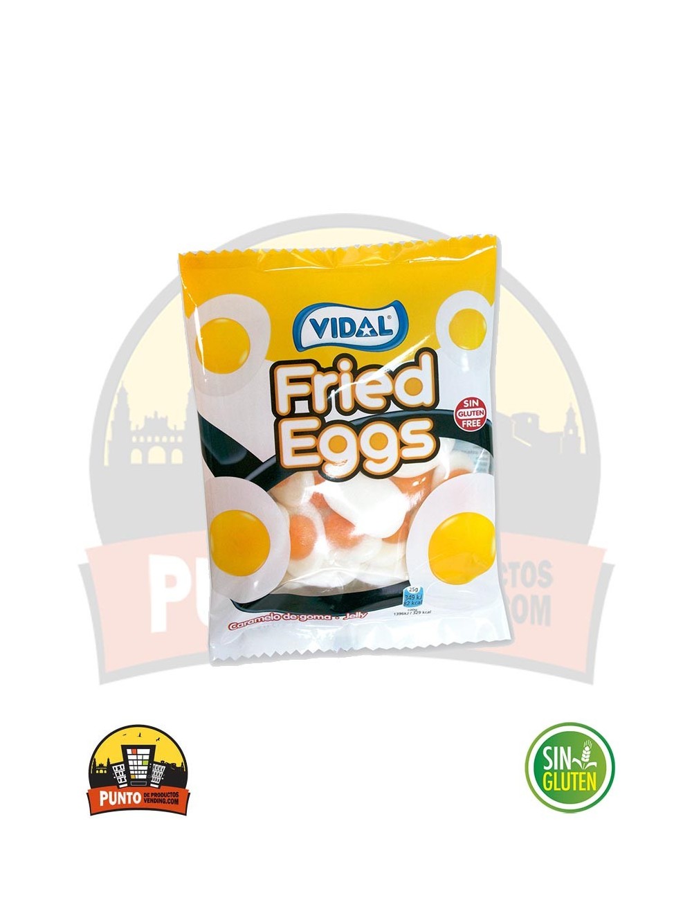 HUEVOS FRITOS BOLSA 100G 14UNDS