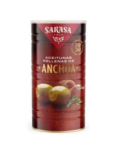 Aceituna Verde Sabor Anchoa 160/200  1500