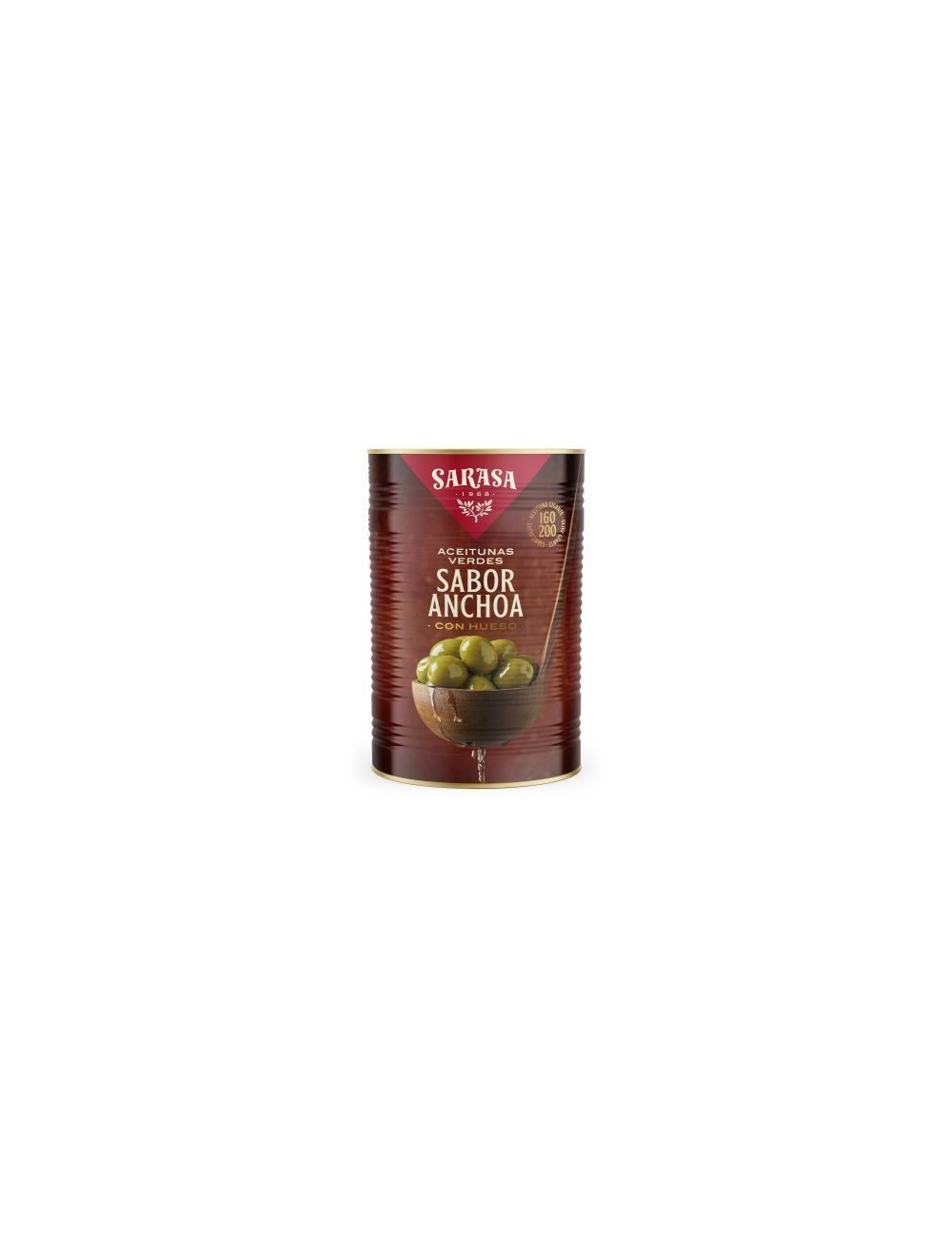 Aceituna Verde Sabor Anchoa 4200 160/200