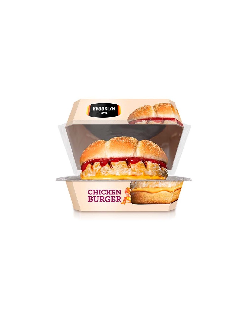 Hamburguesa Chiken Burger 140GR 6 UDS por Caja 40 Cajas Pedido Mínimo sin Portes (Producto Refrigerado)