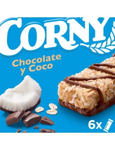Barritas Corny de Chocolate y Coco 6 Barritas de 25GR
