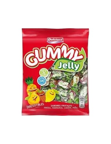 GUMMY Jelly 10UDS de 100GR Caramelos Sin Gluten y Sin Materia Grasa
