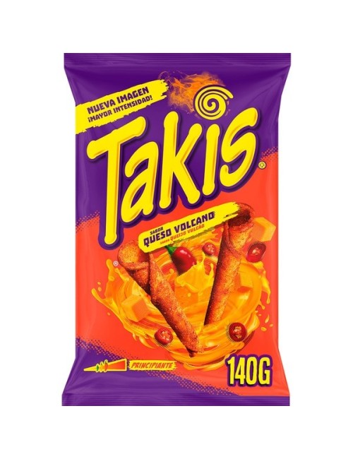 Takis Queso Volcano 10UDS de 140GR Gran Formato (Producto sin Gluten)