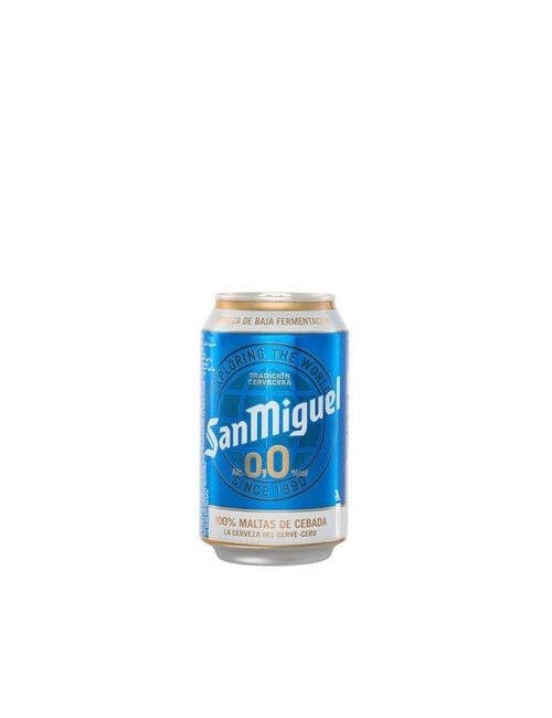 Cerveza San Miguel  0/0 Lata  24UDS de 33CL (Especial Venta en Vending)