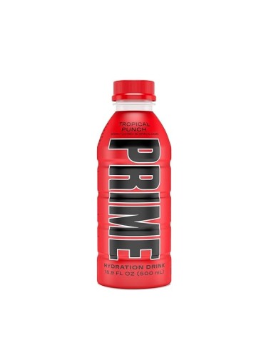 Prime Hidration Drink Tropical Punch 12 UDS de 500 ML (Sin Gluten y Sin Cafeína)
