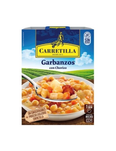 Garbanzos  con Chorizo (Receta Tradicional )300G 10 UNDS