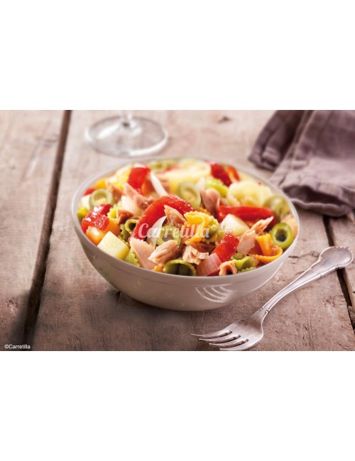 Ensalada rústica carretilla para vending