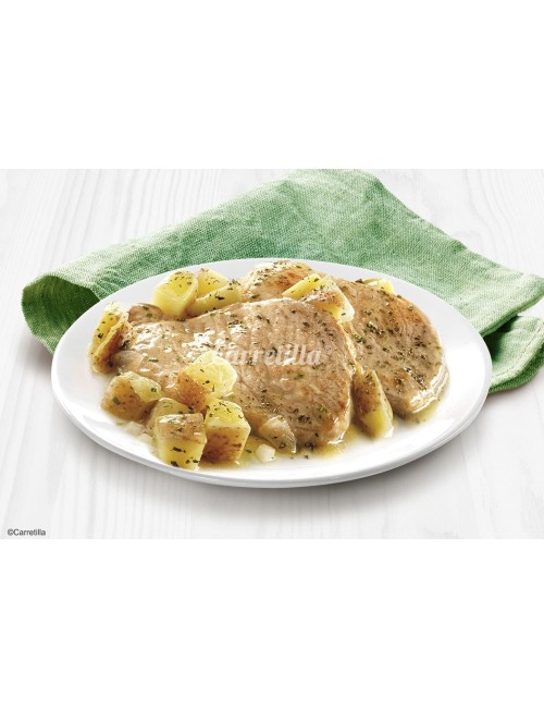 Lomo al Ajillo con Patatas Asadas 250G 10UNDS