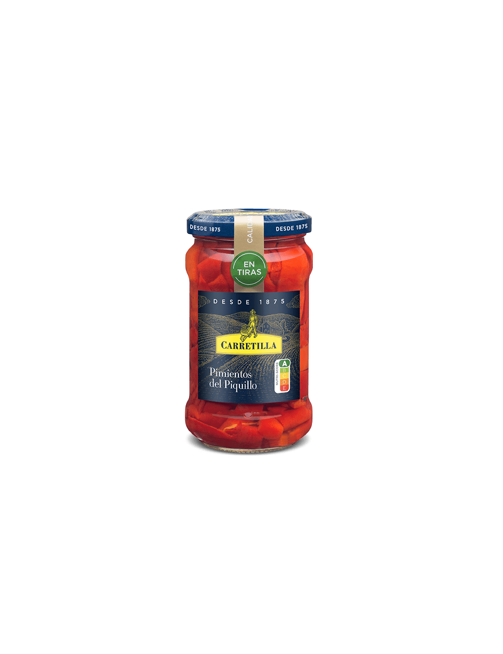 Carretilla  Pimiento Piquillo en Tiras con Ajo 12 UDS ( Fco. 315 ML )