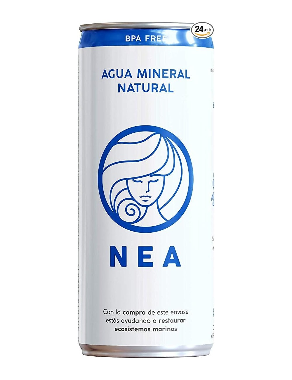 Nea Agua Mineral Natural 24UDS de 33CL (Envasada en Aluminio 100% Reciclable y Libre de BPA)