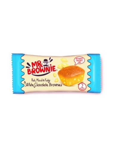 MR Brownies Chocolate White 24UDS de 50GR Etiquetado Multi Lenguaje (No Dejes de Probarlos Tambien Calientes)
