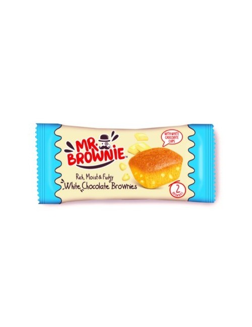 JR Brownies Chocolate White 24UDS de 50GR Etiquetado Multi Lenguaje (No Dejes de Probarlos Tambien Calientes)