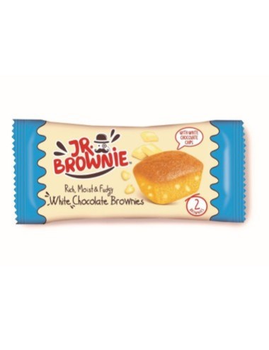 MR Brownies Chocolate White 24UDS de 50GR Etiquetado Multi Lenguaje (No Dejes de Probarlos Tambien Calientes)
