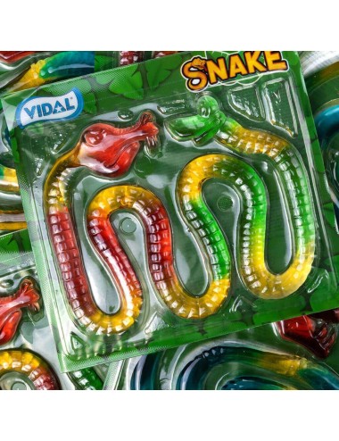 Snake Jelly Vidal 11 UDS de 66 GR (Sin Grasa y Sin Gluten) Etiquetado Multi Lenguaje