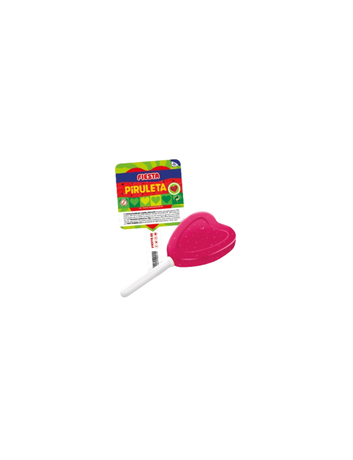 Fiesta Piruleta Congelable 30 UDS de 60 ML (Sabor Sandía) Golosina Líquida Para Congelar en Forma de Corazón