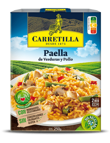 Paella de Verduras y Pollo 250G 10UNDS