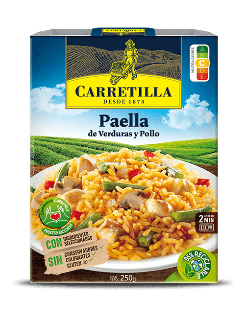 Paella de Verduras y Pollo 250G 10UNDS