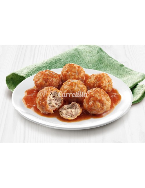 Carretilla Albóndigas de Pollo Carretilla 10UDS de 300GR (Ingredientes 100% Naturales,Sin Conservadores Colorantes ni Aditivos)