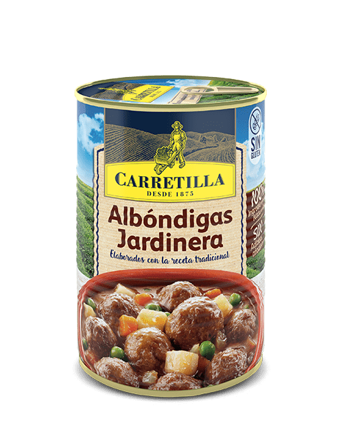 Carretilla Albóndigas Jardinera 12 UDS de 415 GR ( Sin Gluten )