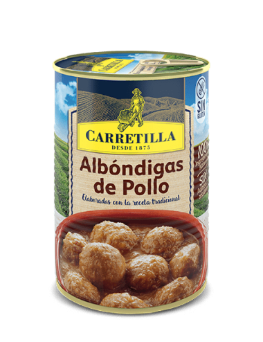 Carretilla Albóndigas de Pollo 12 UDS de 415 GR ( Sin Gluten )