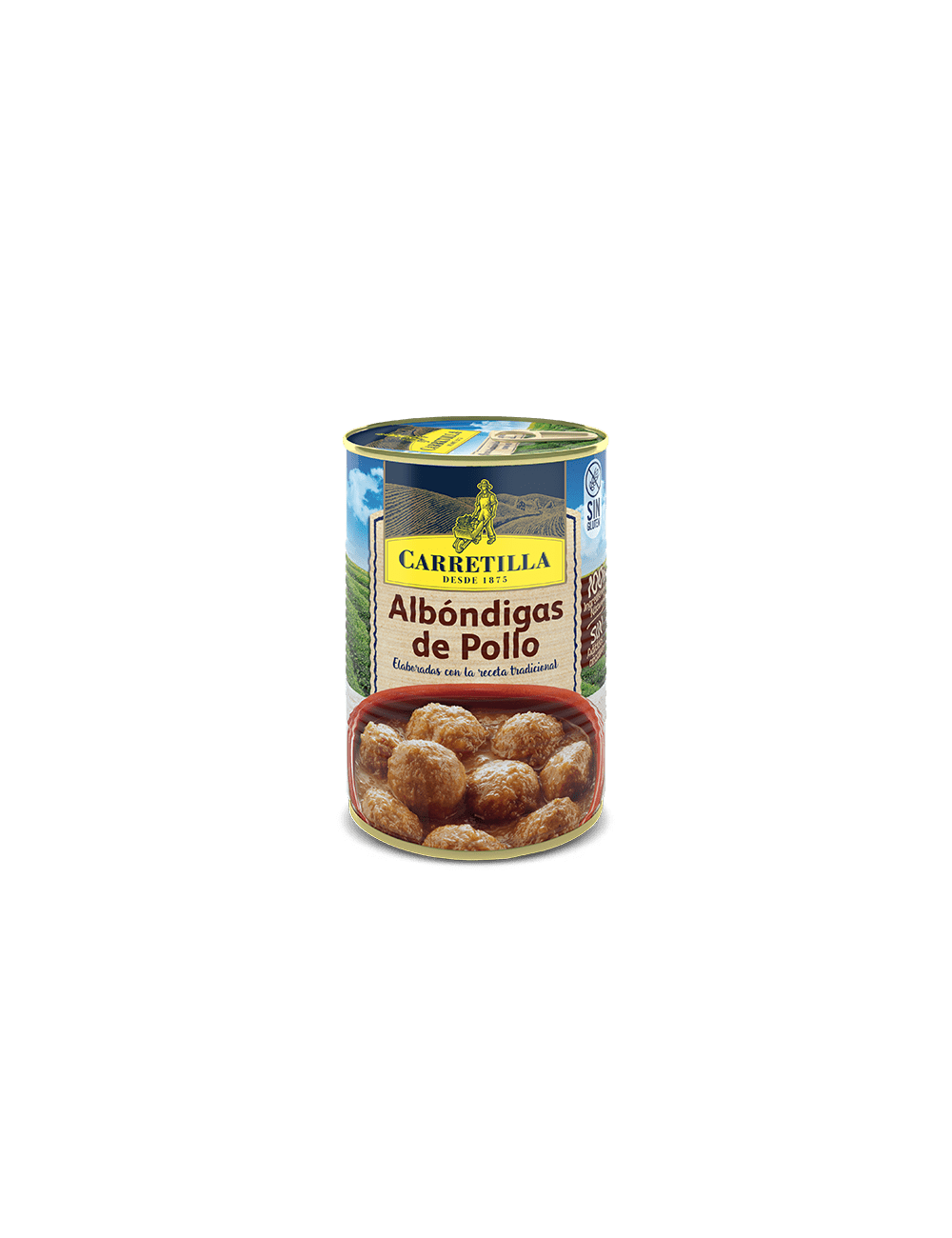 Carretilla Albóndigas de Pollo 12 UDS de 415 GR ( Sin Gluten )