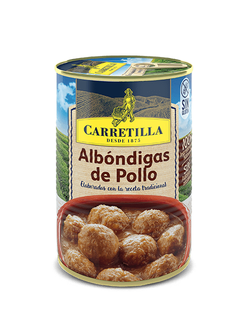 Carretilla Albóndigas de Pollo 12 UDS de 415 GR ( Sin Gluten )