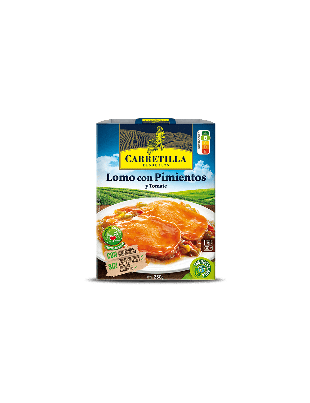 Lomo con Pimientos y Tomate 250G 10UNDS