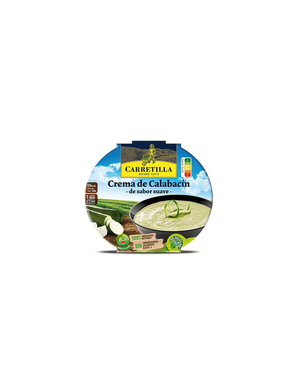 Crema Campestre de Calabacín con Queso Parmesano 300G 5UNDS