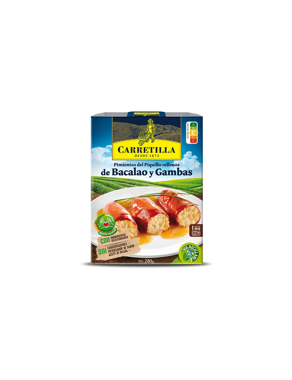 Pimientos Rellenos de Bacalao y Gambas 280G 10UNDS