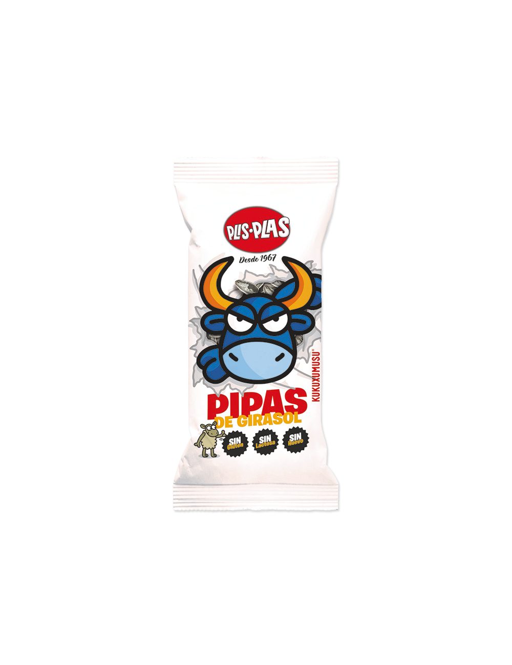 Pipas Girasol Tostada Plis Plas 16 UDS de 130 GR