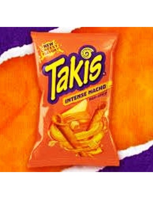 Takis Nachos Intenso 18 UDS de 90 GR no Picante (Producto Multilenguaje y sin Tarificar)