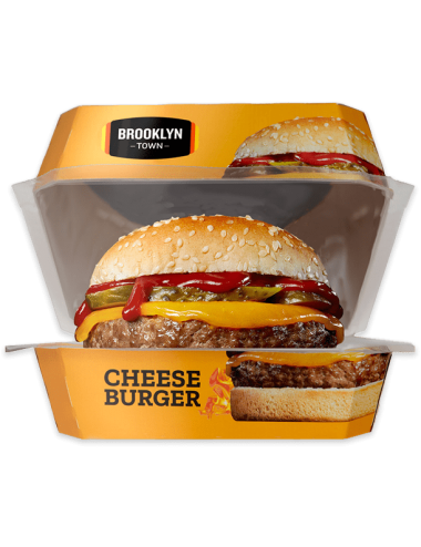 Carpisa Hamburguesa Cheese Burger 210GR  6 UDS por Caja, 26 Cajas se Pueden Combinar, Pedido Sin Portes  (Producto Refrigerado)