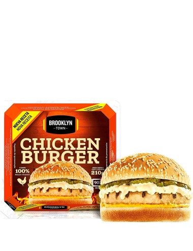 Hamburguesa Chiken Burger 140GR 6 UDS por Caja 40 Cajas Pedido Mínimo sin Portes (Producto Refrigerado)