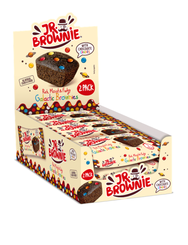 JR Brownies Galactic  24UDS de 50GR Etiquetado Multi Lenguaje (No Dejes de Probarlos Tambien Calientes)