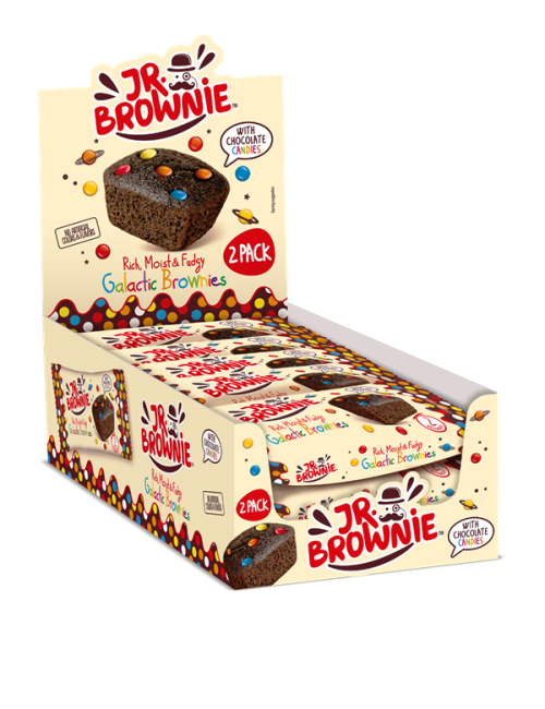 JR Brownies Galactic  24UDS de 50GR Etiquetado Multi Lenguaje (No Dejes de Probarlos Tambien Calientes)