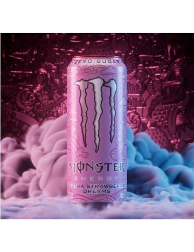 Monster Energy Ultra Strawbery Dreams 24 UDS de 500 ML Zero Azúcar