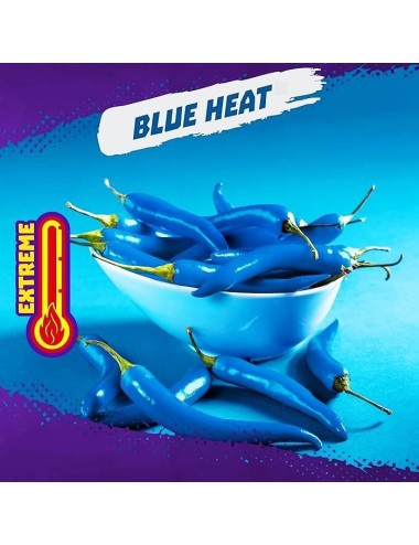 Takis Blue Heat Maíz Enrrollado Muy Picante 18 UDS de 90 GR Nivel Extreme (Producto Multilenguage y sin Tarificar)