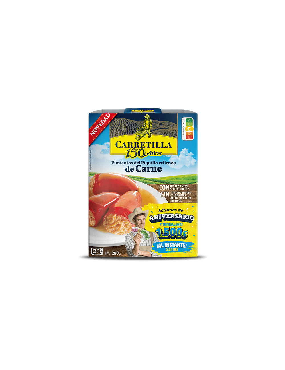 Carretilla Pimientos del Piquillo Rellenos de Carne 10 UDS de 280 GR