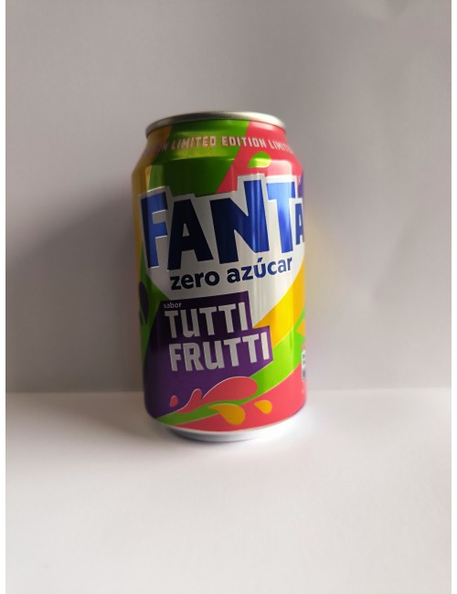 Fanta Tutti Frutti 24 UDS de 330 ML Zero Azúcar (El Sabor del Caribe Edición Limitada)