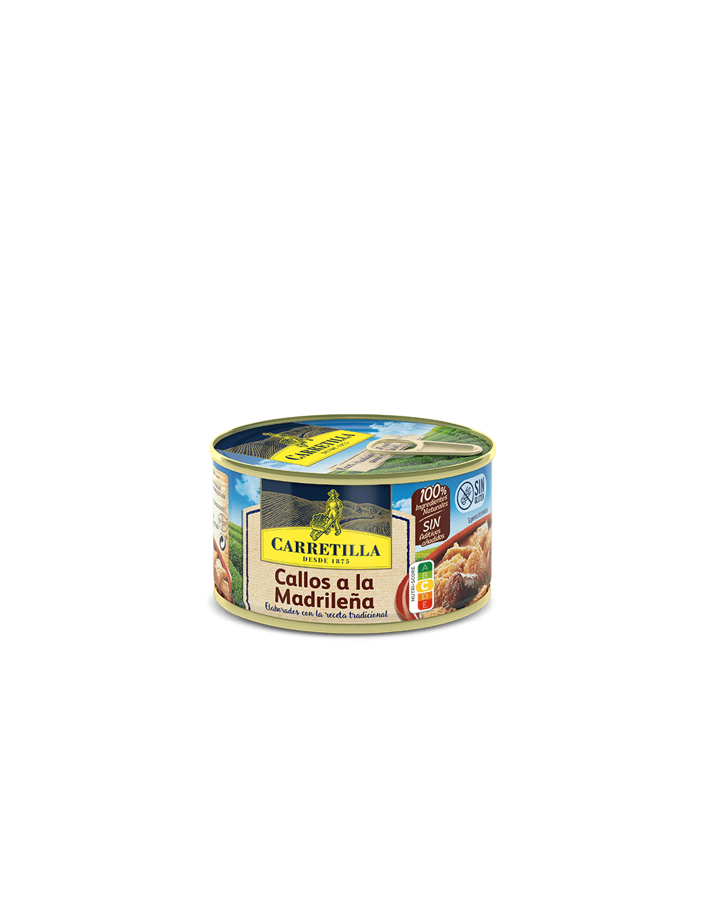 Carretilla Callos a la Madrileña Lata 12 UDS 380 GR (Receta Tradicional,Plato cocinado Listo para Consumir, Sin Gluten)