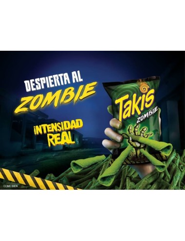 Takis Zombie Maíz Enrollado Picante 18 UDS de 90 GR Nivel Extremo Edición Limitida (Producto Multilenguaje y sin Tarificar)