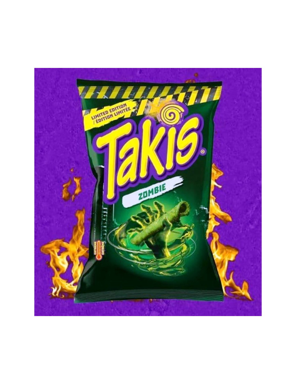 Takis Zombie Maíz Enrollado Picante 18 UDS de 90 GR Nivel Extremo Edición Limitida (Producto Multilenguaje y sin Tarificar)