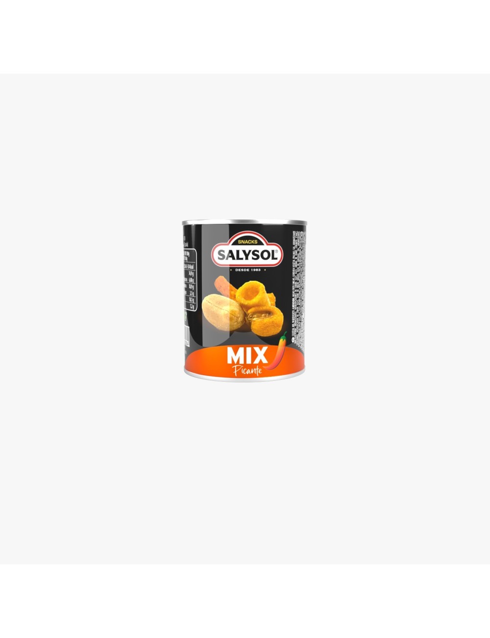 Salysol Mix Cóctel Picante de Frutos Secos 96 UDS de 50 GR Multi Lenguaje,Maxima Frescura (Caducidad mas de Dos Años y Medio)