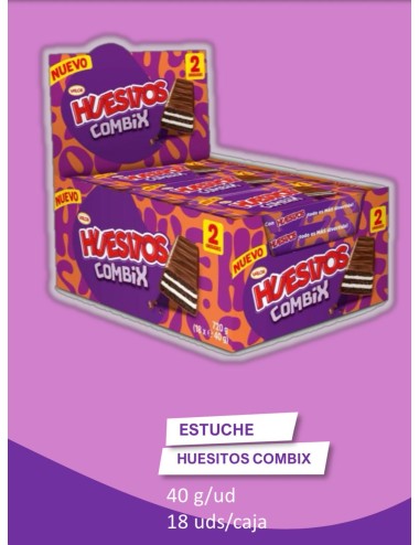 Valor Huesitos Combix 18 UDS de 40 GR (Producto Especial Vending 2 Barritas)