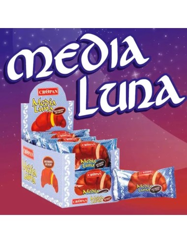 Cropan Media Luna Recubierta de Cacao 12 Uds de 50 Gr
