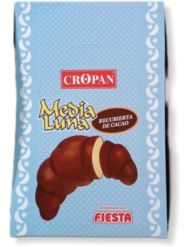Cropan Media Luna Recubierta de Cacao 12 Uds de 50 Gr