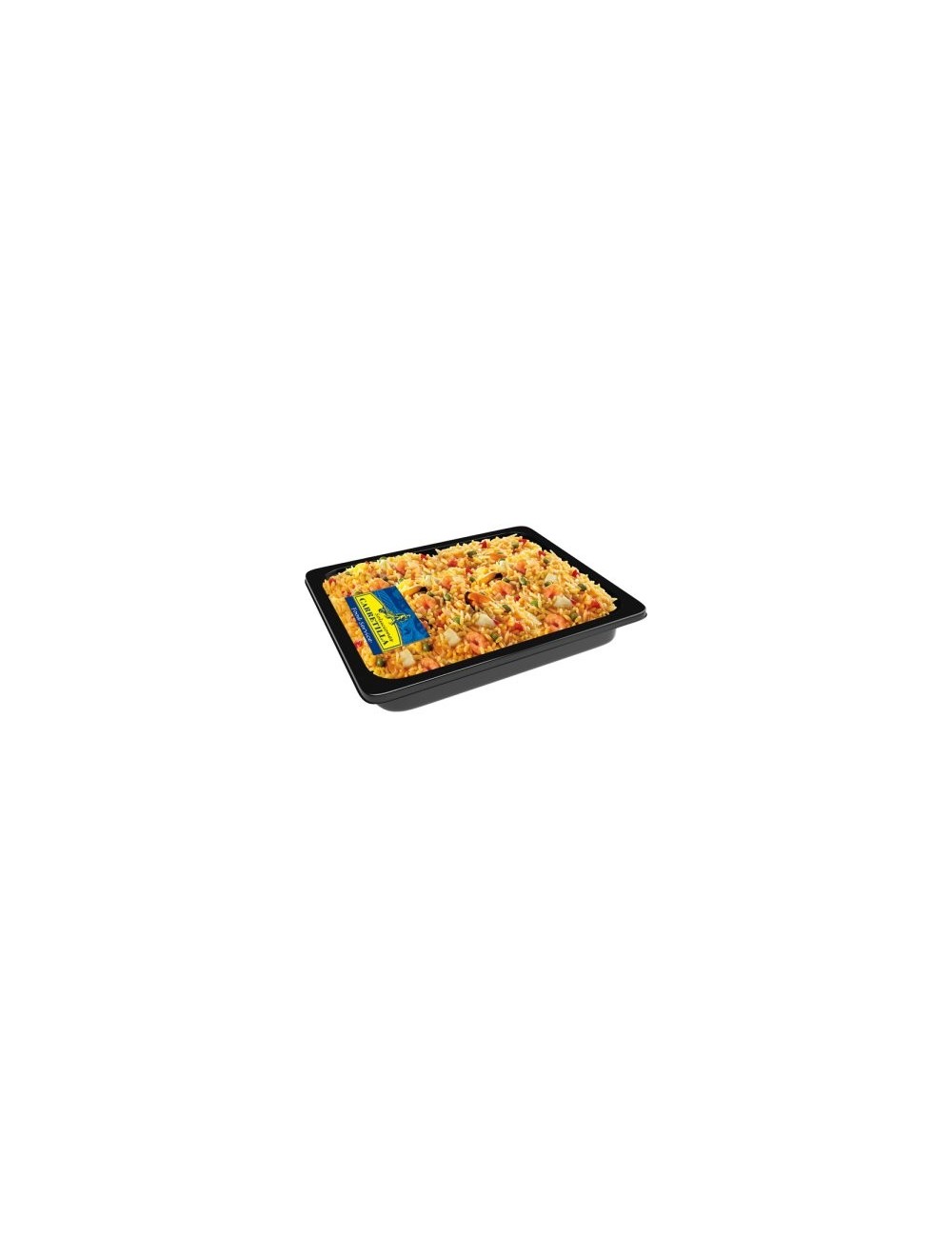 Carretilla Paella marinera Bandejas Gastronorm 1 Caja de 3 Bandejas de 1200 g (Sin Gluten)