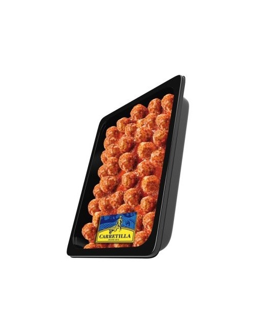 Carretilla Albóndigas con Tomate Bandejas Gastronorm 1 Caja de 2 Bandejas de 2000 g